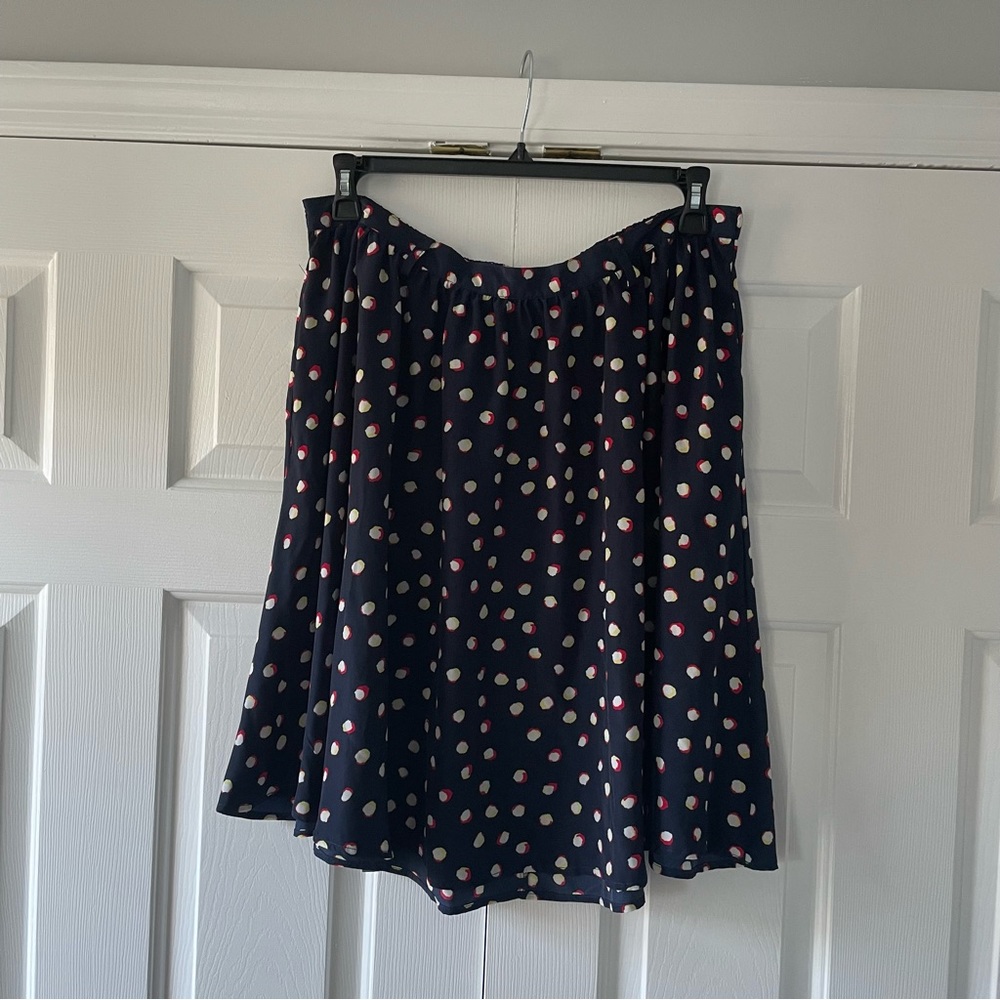 Navy Polka Dot Xhilaration Skirt